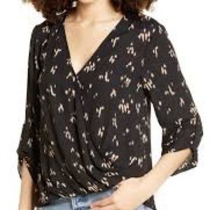 All in Favor Surplice blouse